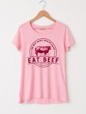 🆂🅰🅻🅴•Cheekys The West Wasnt Won On Salads, Eat Beef Tee